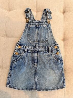 Next Blue Denim Pinafore Dress